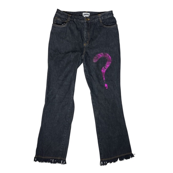 Vintage 90s Forenza High Rise Jeans Size 8 Denim Bootcut Frayed Hem Riddler - Picture 9 of 9